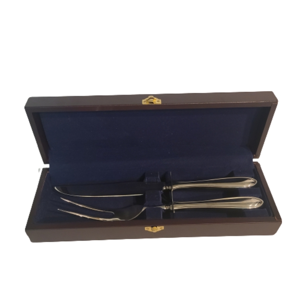 Hampton Stainless Vintage Carving Set Mid Century Stainless Steel